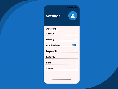 A Settings Page