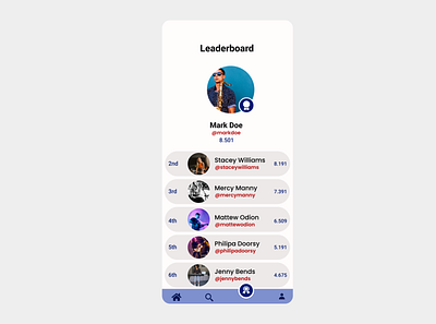 Leaderboard daily ui dailyui design graphic design leaderboard ui ux