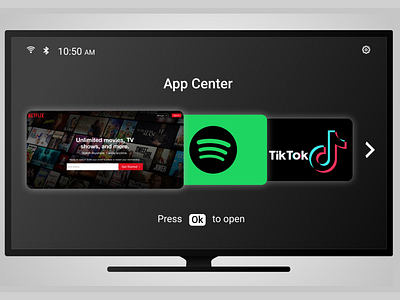 A TV App Center Design