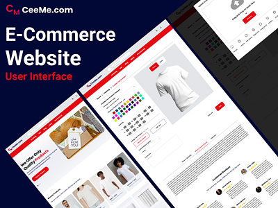 An e-commerce website user interface branding business design designer ecommerce graphic design illustration logo ui web designer website design