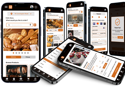 Goodwill Bakery Mobile App accessibility animation bakery mobile app brand design designer designing ecommerce graphic design hire me open to work researcher ui uiux design ux voice technology