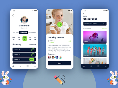 kids learning/education app app design design e learning graphic design illustration kids app kids education kids learning mobile app mockups onlinelearning project ui uiux user experience user interface