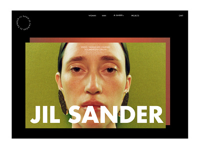 JIL SANDER branding design graphic design typography ui