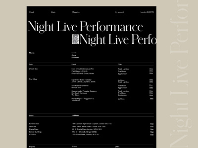 Night Live Performance