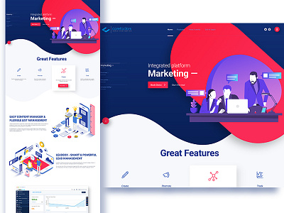 A sample landing page