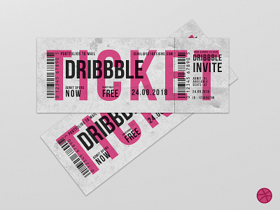 Invite Tickets dribbble invite invite giveaway invite ticket invite2 ticket