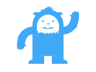 Noun Project Holiday Yeti Gif cartoon character fuzzy gif holiday icon noun snow wave wink winter yeti