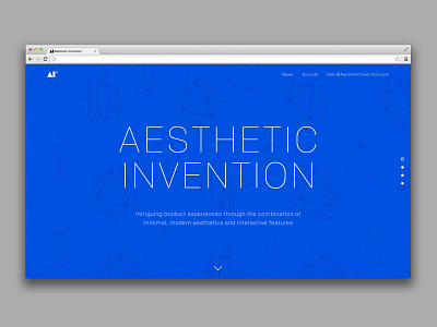 Aesthetic Invention Website colfax construction design invention jersey maker new objects one pager product website