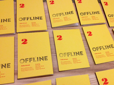 Offline book chicago design interview published self zine