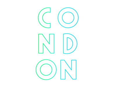 CONDON - Conceptual Artist Wordmark conceptual art custom font gif gradient modern art new age photographer