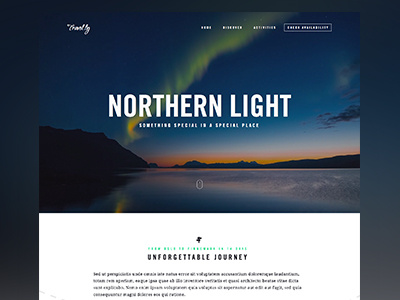 Travel.ly - Norway Web Layout design layout norway travel travelly ui ux web web design web site