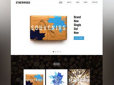 Etherwood Website Redesign artist design drum n bass etherwood music redesign spotify tour ui ux web website