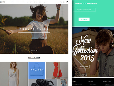 Laguna - Dress Shop Concept concept e commerce eshop laguna man shoes shop ui ux web design woman