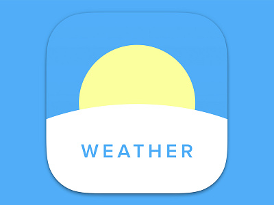 Weather Icon - Dailyui 005 005 dailyui design icon osx ui ux weather web web design. ios