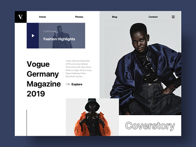 Magazine Website — 2019 branding covers fashion girl magazine magazine cover ui web design web ui website