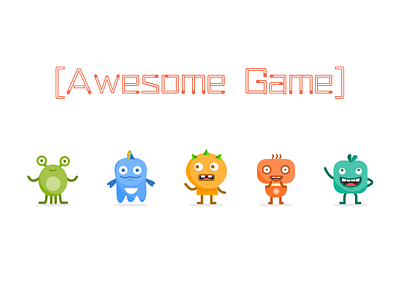 Illustration - Game character awesome carton character cute et fun game