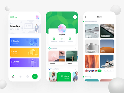 Course App app course education students study subject teachers ui