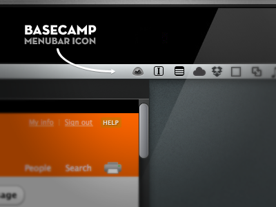 Basecamp Menubar Icon 16px basecamp fluid icon mac menubar