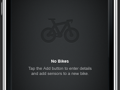 No Bikes design empty glyph gray icon iphone