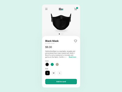 Wear a mask clean ecommerce ecommerce app ecommerce business ecommerce design ecommerce shop mask minimal mobile mobile design mobile ui product design product page shopping shopping app stay safe ui ux ux design waer a mask