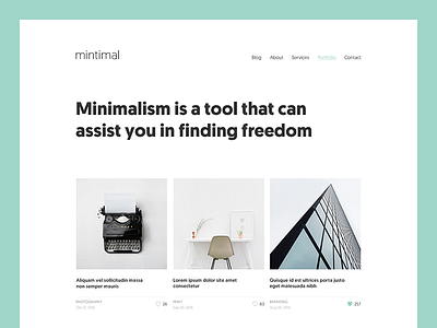 mintimal: Portfolio