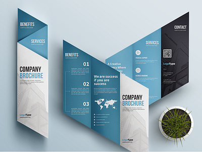 Creative Corporate Brochure blue brochure brochure brochure design brochure template business brochure corporate brochure flyer print design tri fold trifold