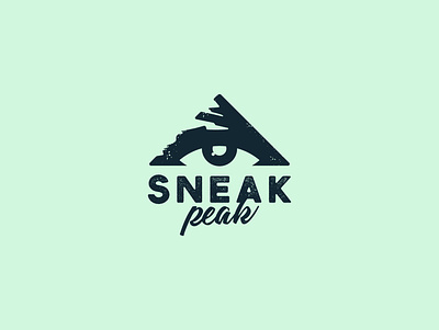SneakPeak design eye logo flat logo peak logo vector