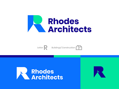 Rhodes Architects architects brand identity branding contruction logo