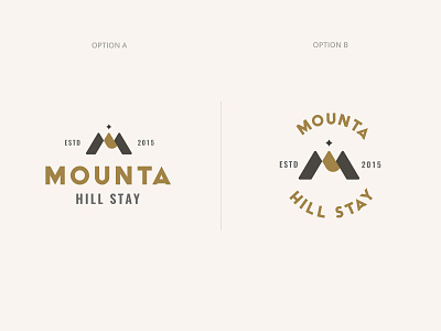 Mounta Logo brand identity branding design flat logo m letter logo mountain logo vector vintage logo
