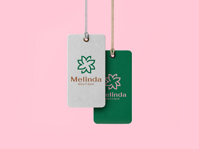 Melinda Boutique Branding apparel logo boutique logo brand identity branding design elegant logo vector