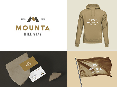Mounta Branding brand identity branding design hotel logo logo mountain logo vector
