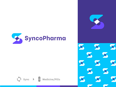 SycoPharma brand identity branding design logo medical logo