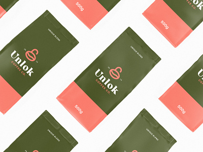 Unlock Coffee Packaging brand identity branding coffee design logo packaging