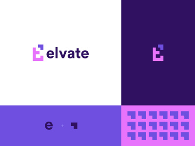 Elvate branding design logo vector