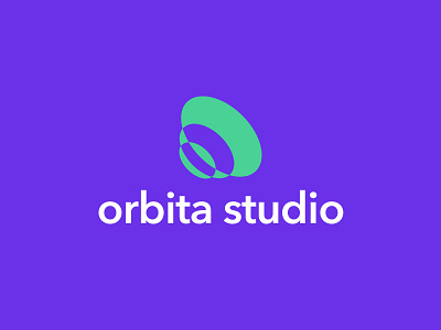 OrbitaStudio audio logo branding design flat logo orbit sound vector