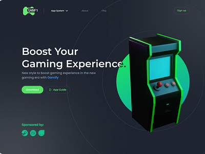 Gamify Landing Page Design