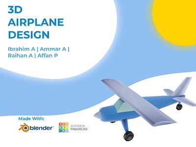 3D Airplane Design Flyer 3d 3d design flyer