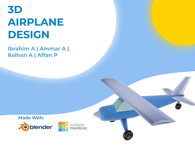 3D Airplane Design Flyer