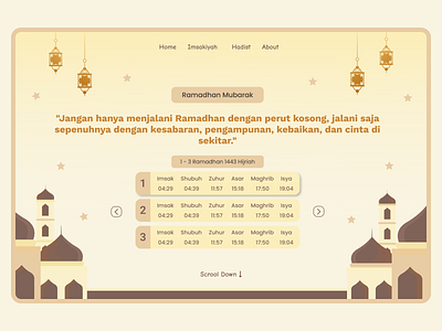 Ramadhan Kareem - Landing Page arab eid fitri indonesia islam puasa ramadhan ui