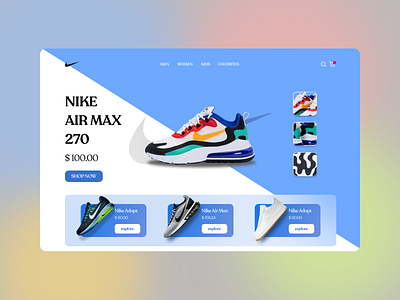 Nike Website Landing Page