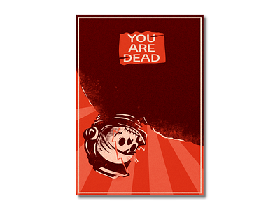 Dead space astronaut dead game art illistration