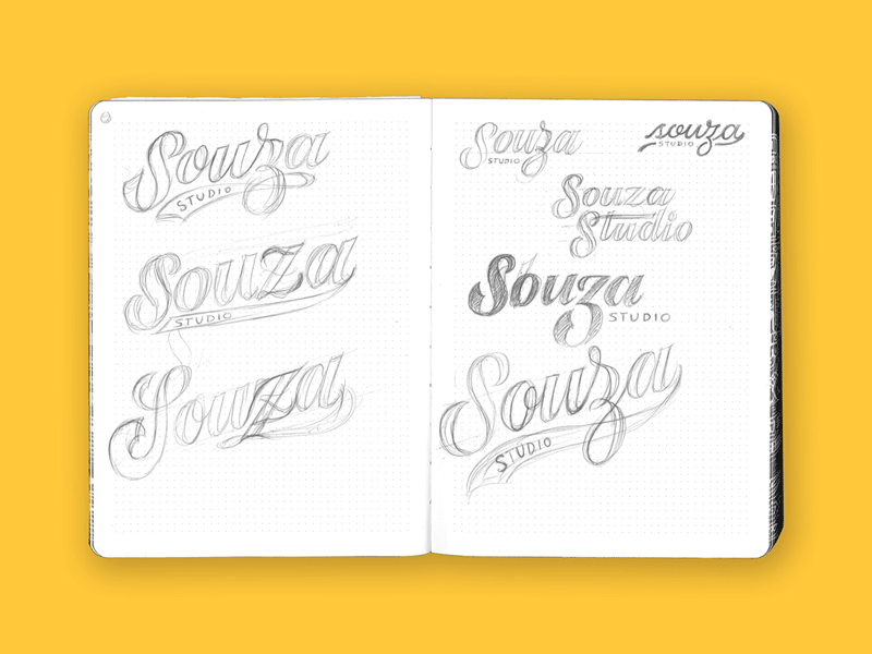 Studio Souza - Sketches xestastudio xestaone xesta typography typemystyle type skillsmadeofdouro logo lettering illustration calligraphy calligraffiti
