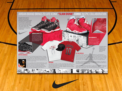 Nike Sales Sheet adobe indesign layout nike sales sheet