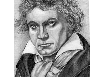 Beethoven Pencil Portrait beethoven drawing pencil and paper portrait