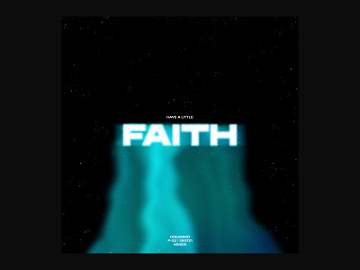 FAITH faith graphic design liquid motion blur poster