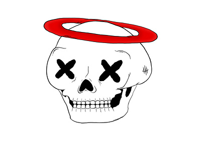 X_X Skull branding design graphic design illustration skull