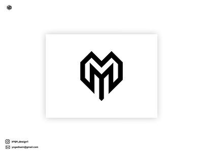 MY MONOGRAM LOGO CONCEPT animation branding design graphic design icon illustration lettering logo monogram motion graphics symbol ui vector