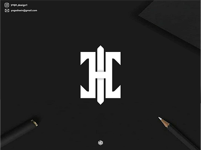 HI MONOGRAM LOGO CONCEPT brand brand mark branding clothing design graphic design illustration lettering logo monogram motion graphics symbol top design top logo ui vector