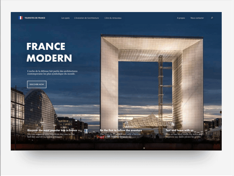 Weekend in France brittany design france interface landing typogaphy ui visual