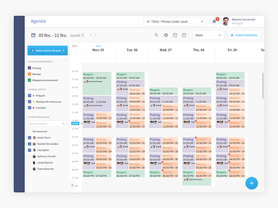 Calendar for logistics app calendar calendar design design product ui ux